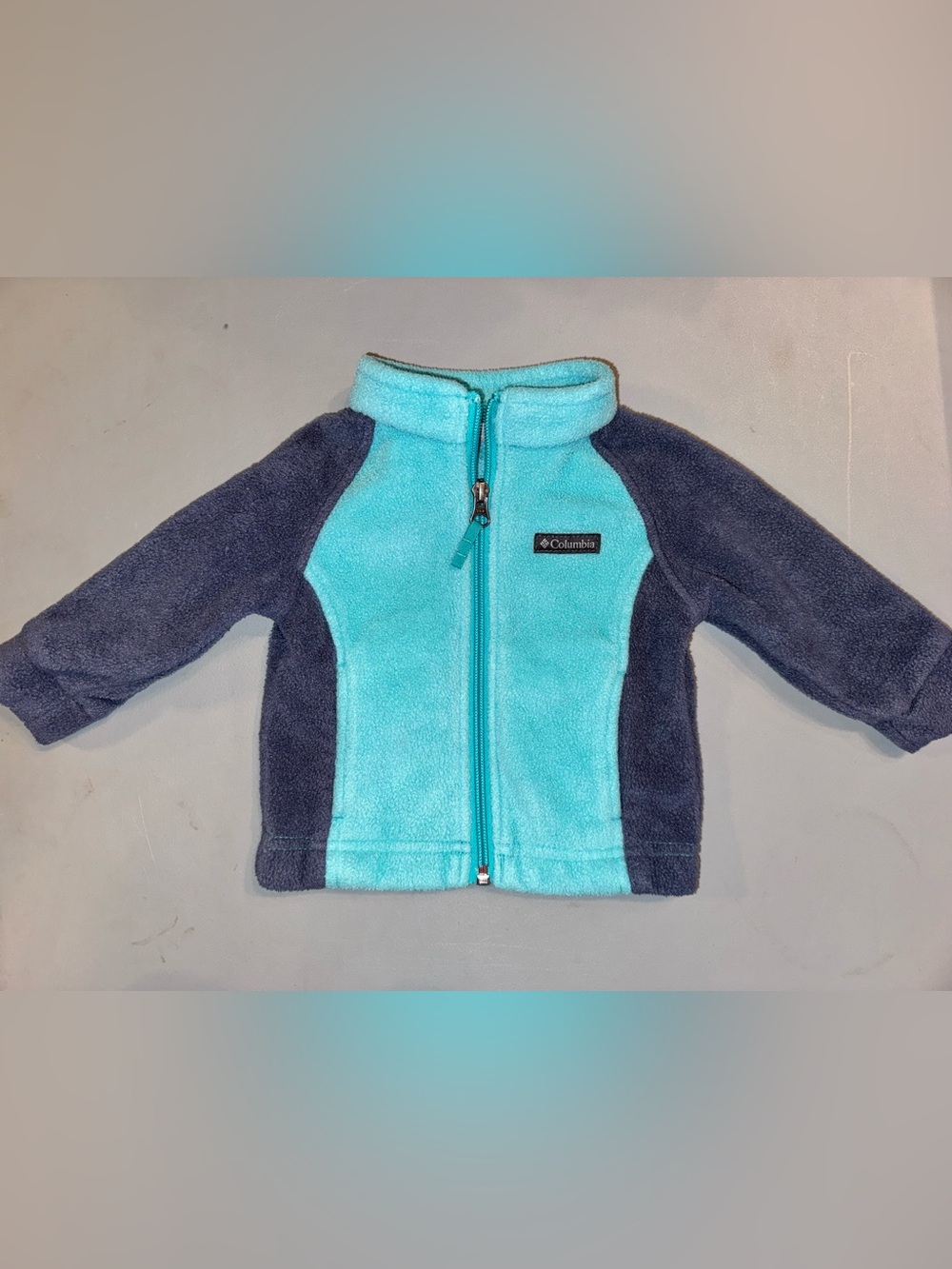 Columbia Kids' Turquoise and Navy Fleece Jacket